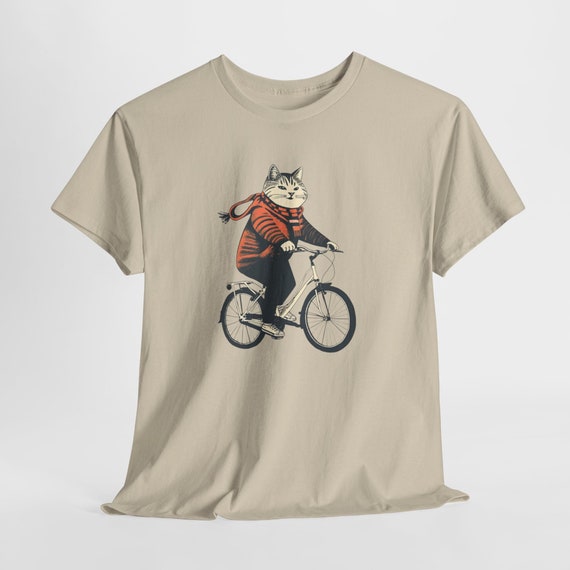 Cat On A Bike Funny T-Shirt Cat On A Bike Funny T-Shirt
