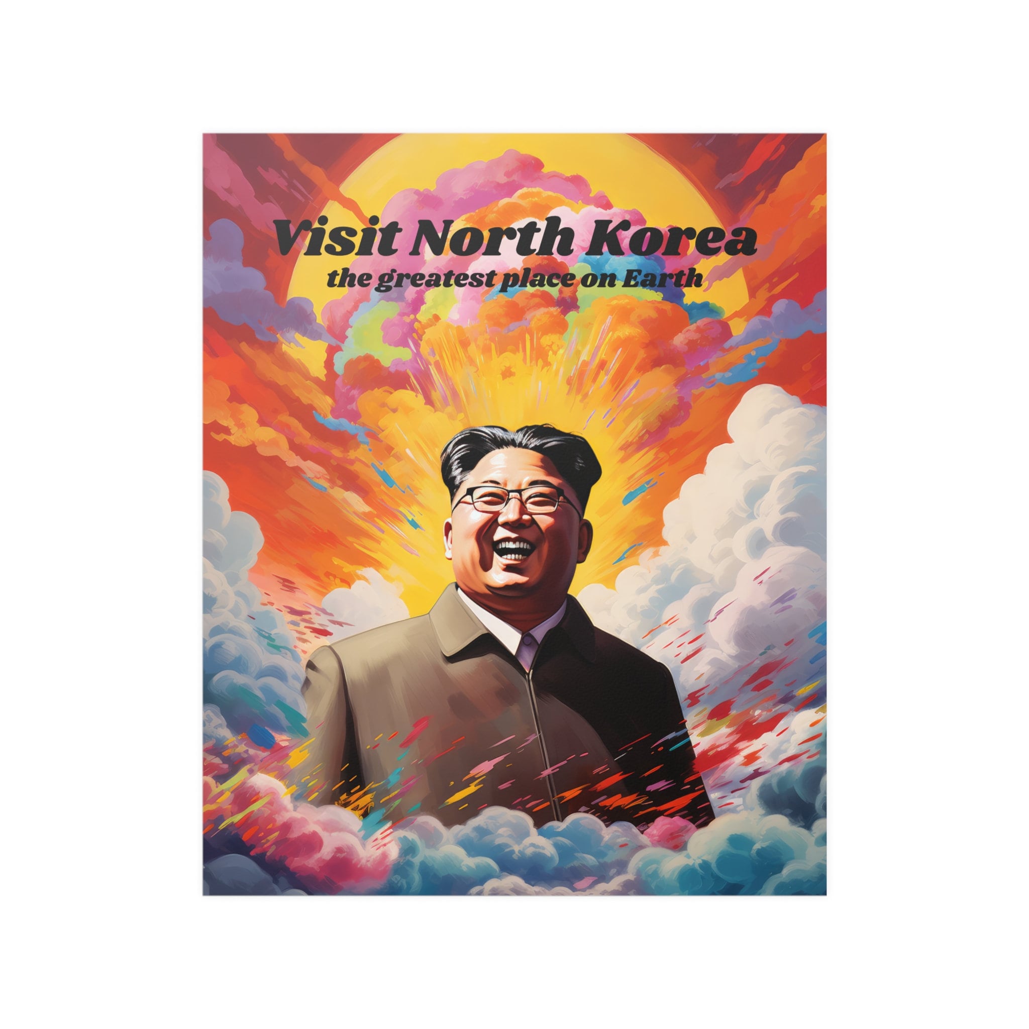 North Korea Wall Art Print, Funny North Korea Travel Poster - Etsy