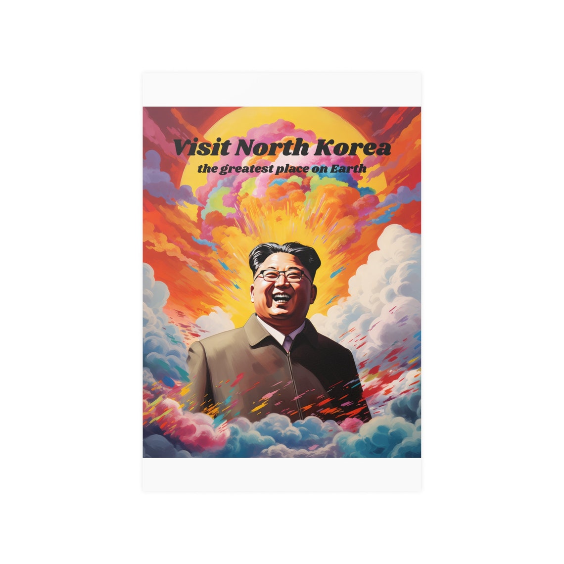 North Korea Wall Art Print, Funny North Korea Travel Poster - Etsy