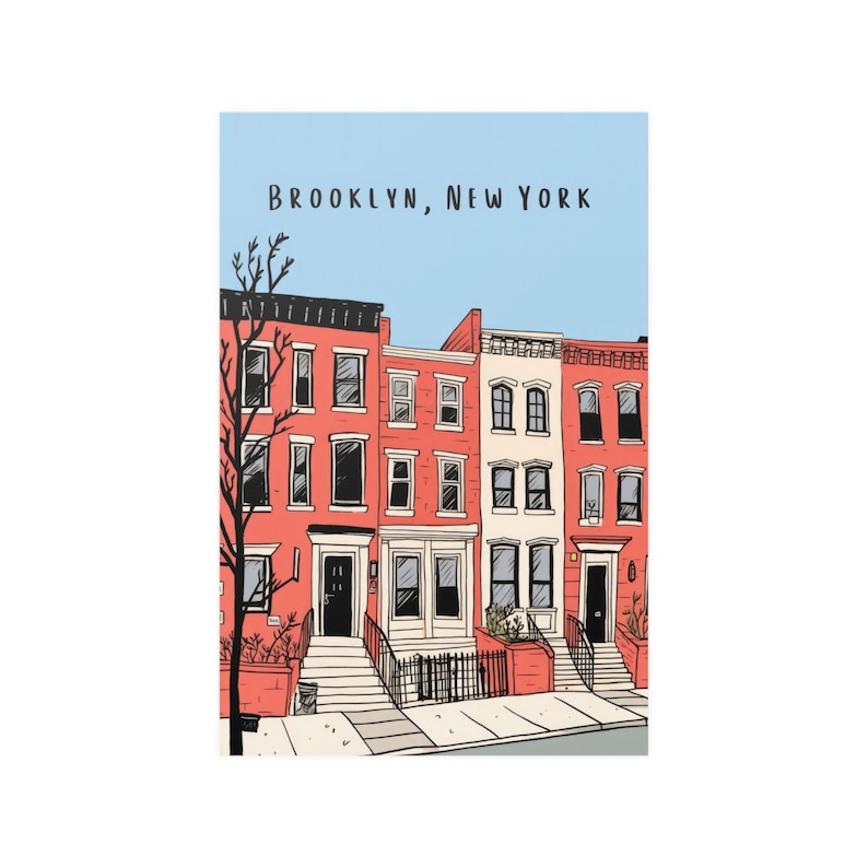 Brooklyn Wall Art Brooklyn New York Wall Art Brooklyn Poster Park Slope
