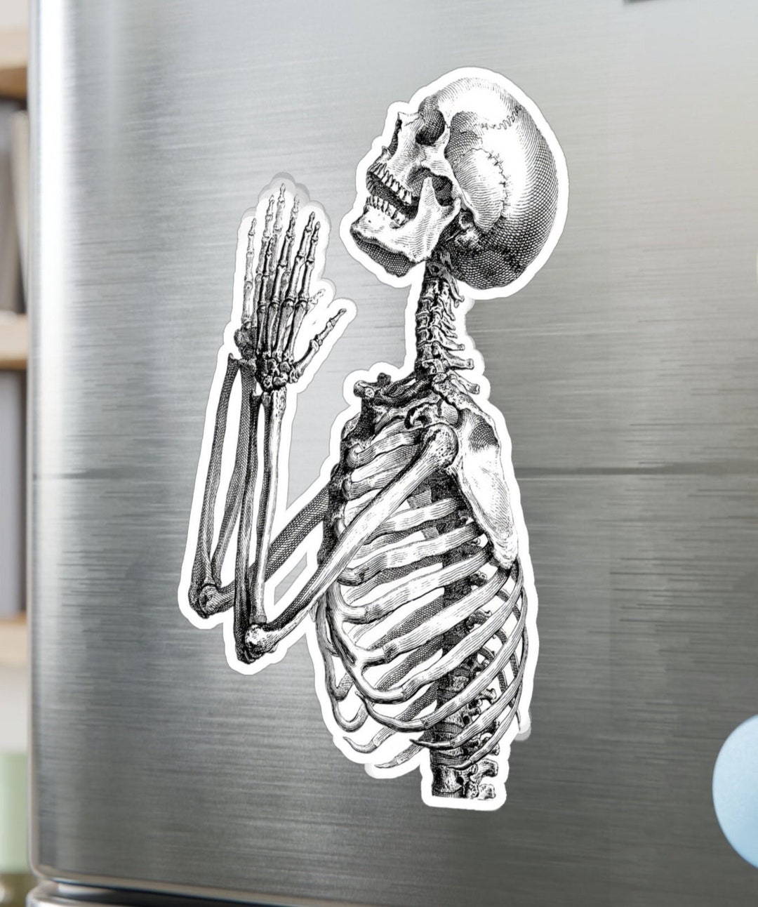 Skeleton Spawner Sticker Skeleton Decal Sticker, Large Skeleton Sticker Decal, Praying Skeleton ...