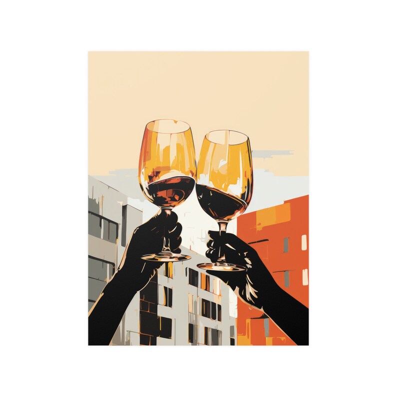 Cheers Wall Art Wine Glasses Wall Art Wine Poster Cheers Etsy