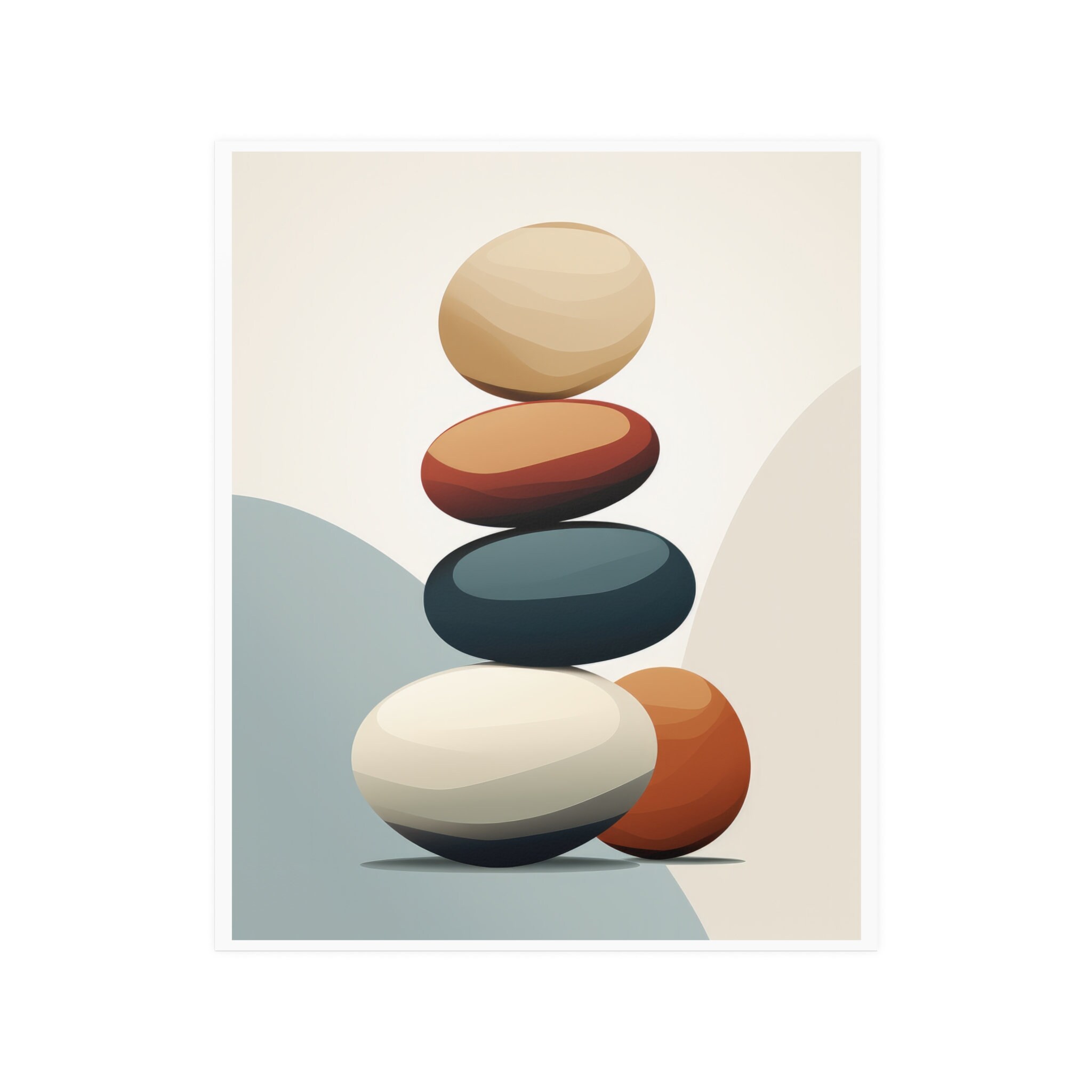 Small Abstract Rocks Minimalistic Abstract Rocks Japandi Wall Art Simple Aesthetic Poster - Etsy