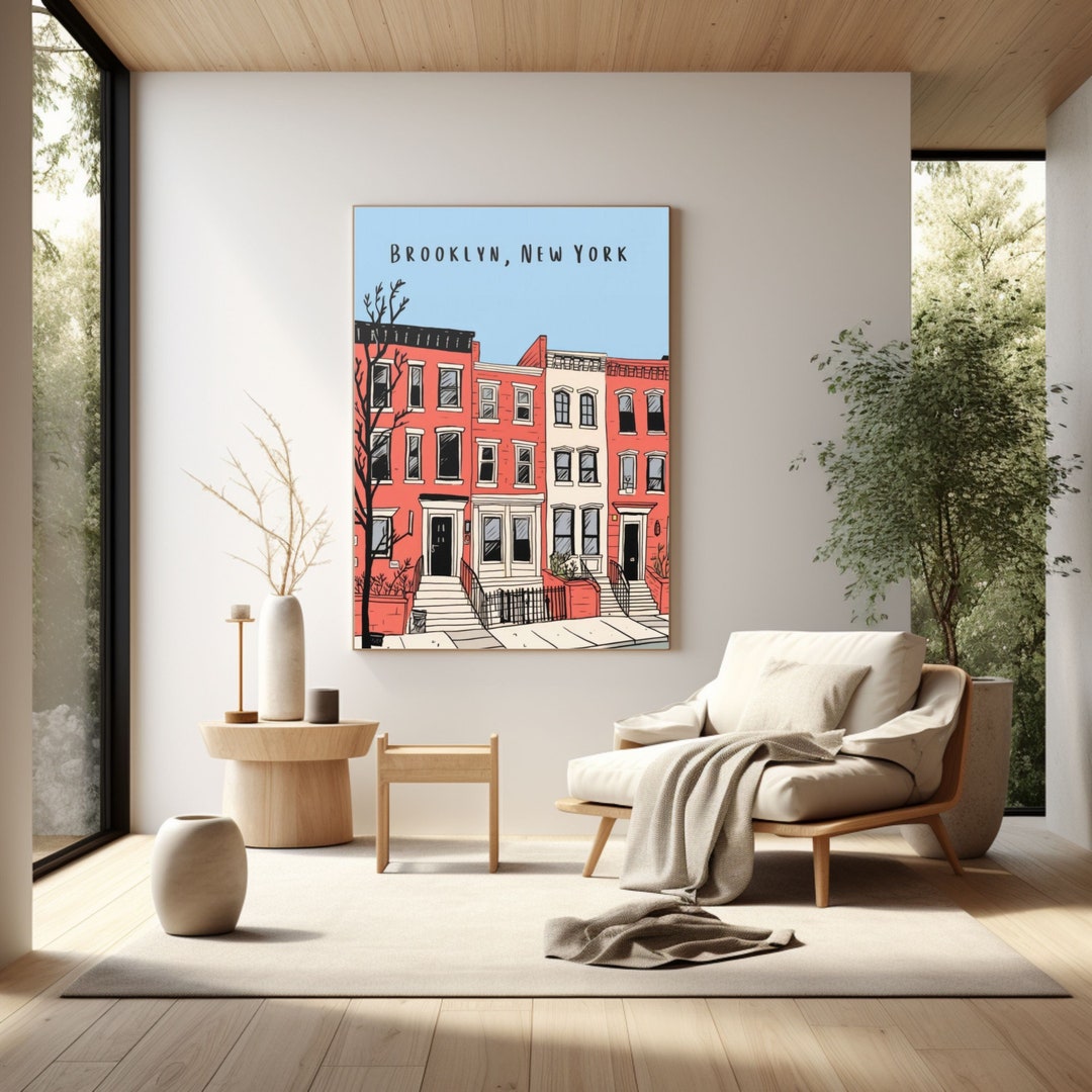 Brooklyn Wall Art Brooklyn New York Wall Art Brooklyn Poster Park Slope
