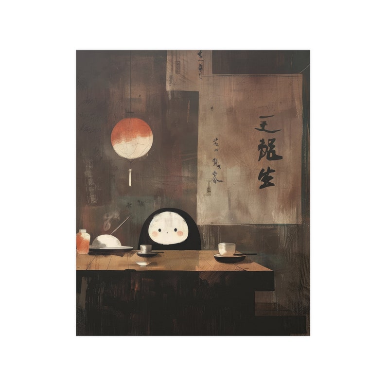 Dim Sum Wall Art Dimsum Japanese Wall Art Cute Kawaii Food Poster Japan Print Kawaii Wall Art image 2