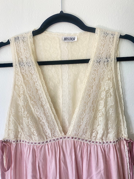 Vintage Miss Dior night gown with slit