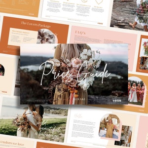 Wedding Florist Price Guide Template | Pricing List | Price Sheet | Welcome Brochure | Canva Flower Pricing Guide for Florists | WF005