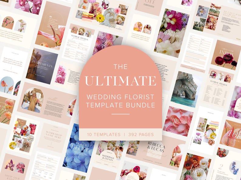 Wedding Florist Template BUNDLE Price Guide, Proposal, Invoice, Social