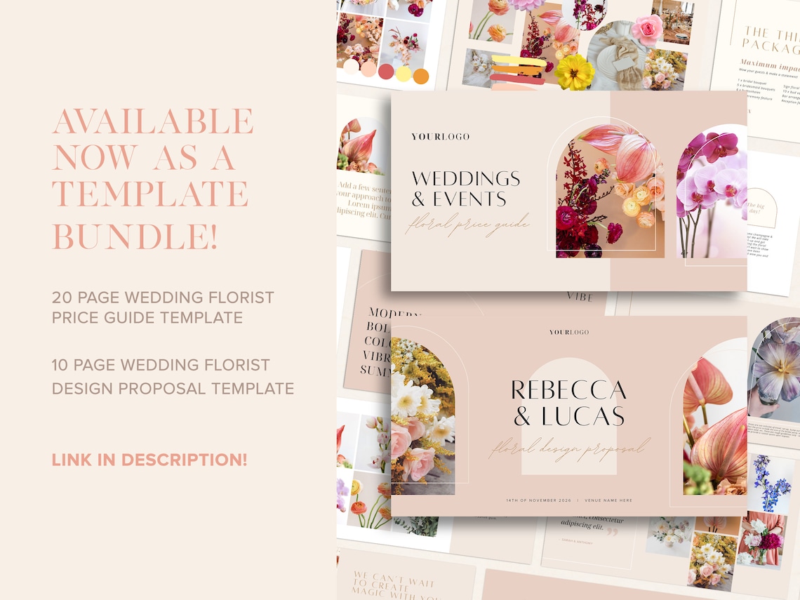 Wedding Florist Proposal Template Event Floral Design Mood Board Client Wedding Florist Proposal Template Event Floral Design Mood Board Client