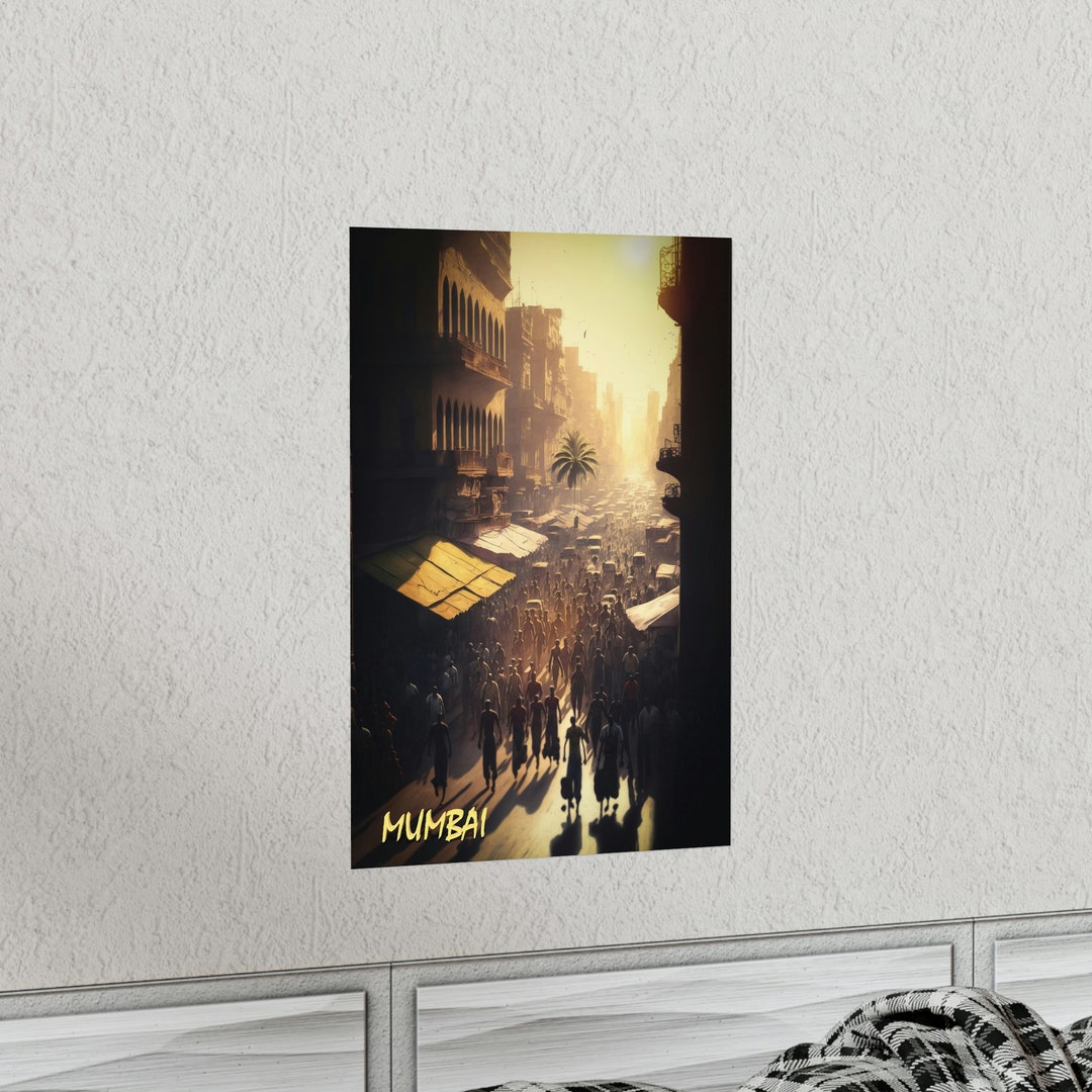 Mumbai Wall Art Mumbai Poster Mumbai Art - Etsy