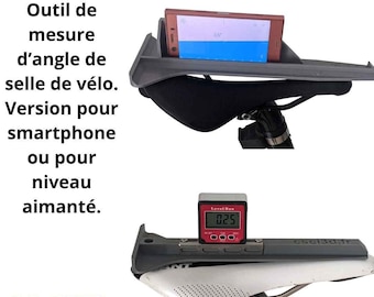 Outil mesure angle selle vélo