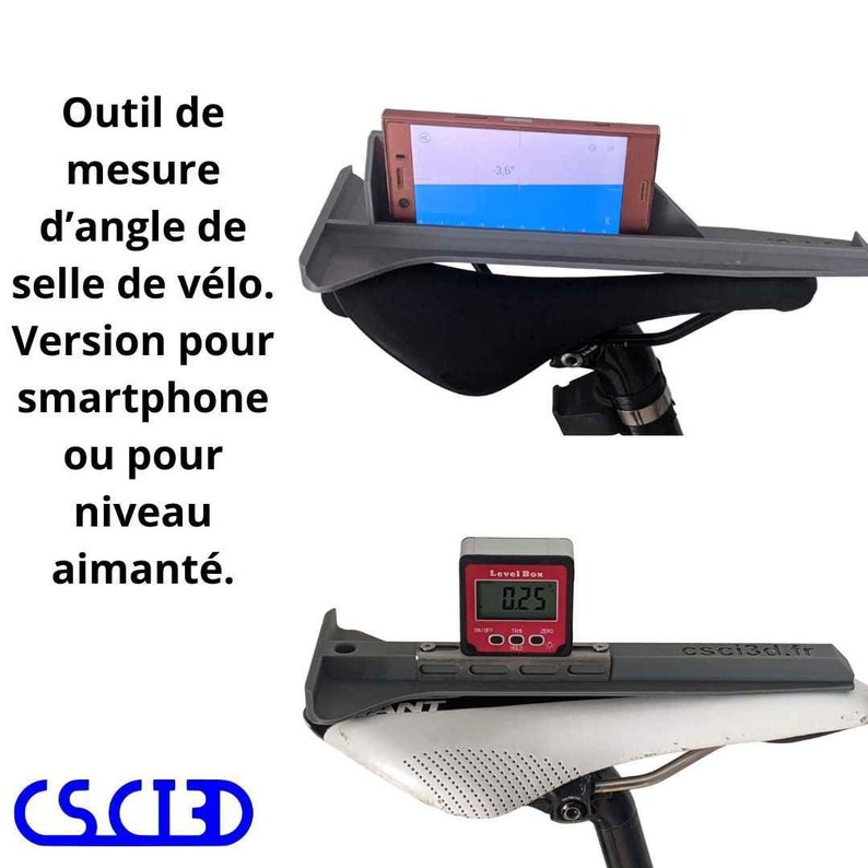 Bicycle saddle angle measurement tool image 1