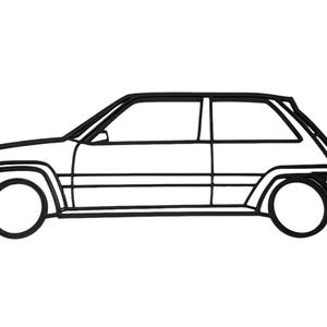 Renault Sport 5 car wall decoration (Renault Clio, Megane, R5, R11, etc.)