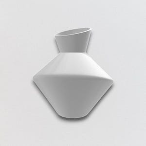 Modern Plant Pot STL File for 3D Printing, Unique Planter Design, Digital Download for Home or Office Decor