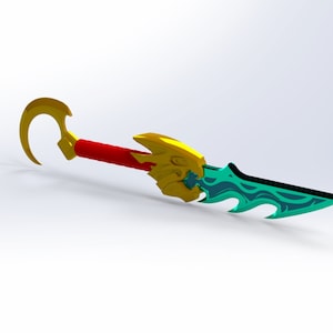 League Of Legends-Pyke Sword, 3D Digital Printing STL File for 3D Printers, Movie Characters, Games, Figures, Diorama 3D Model