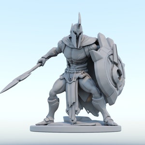 League Of Legends-Pantheon Figure, 3D Digital Printing STL File for 3D Printers, Movie Characters, Games, Figures, Diorama 3D Model
