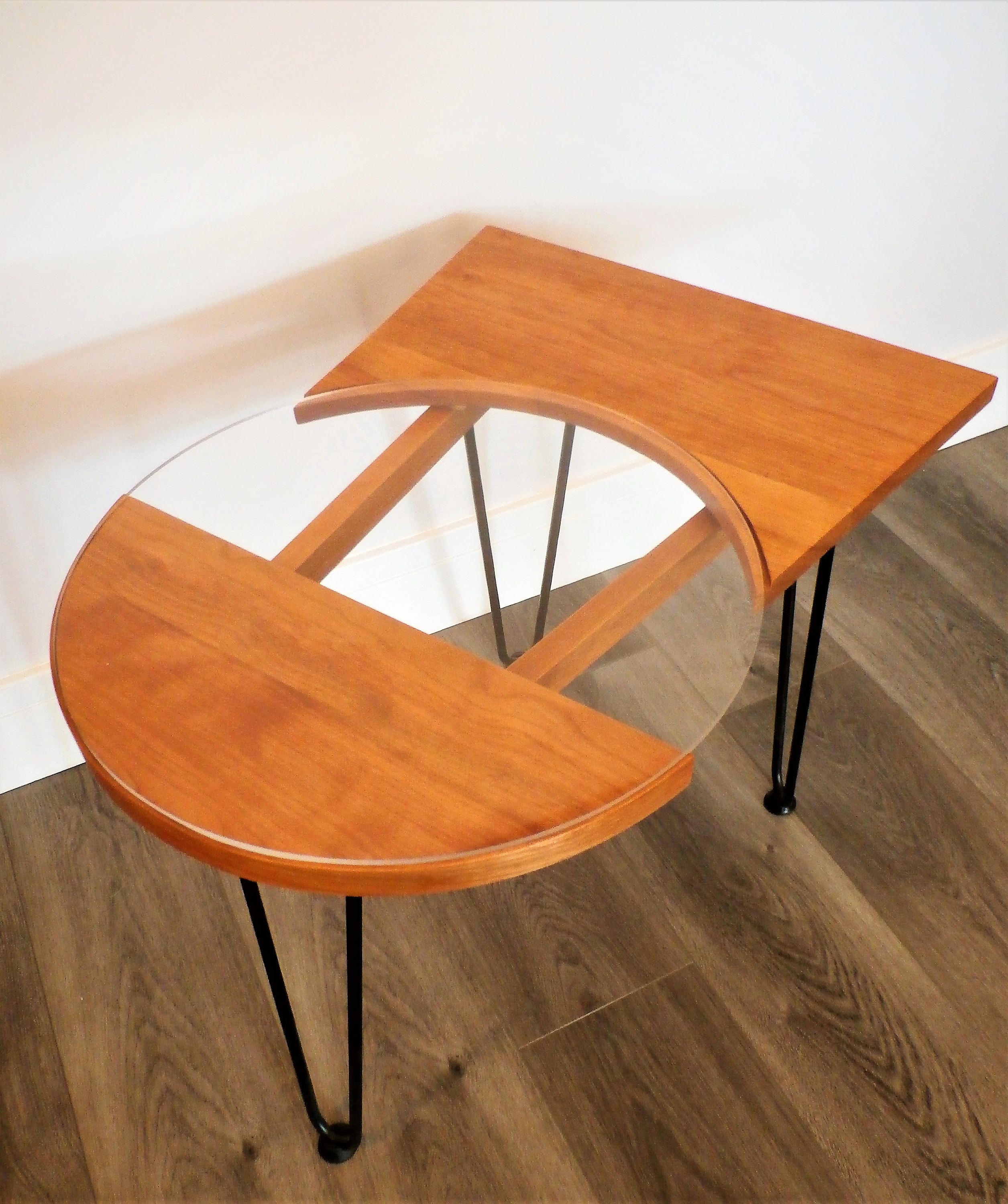 Furniture Mid Century End Table Table Wood Work Wood Etsy