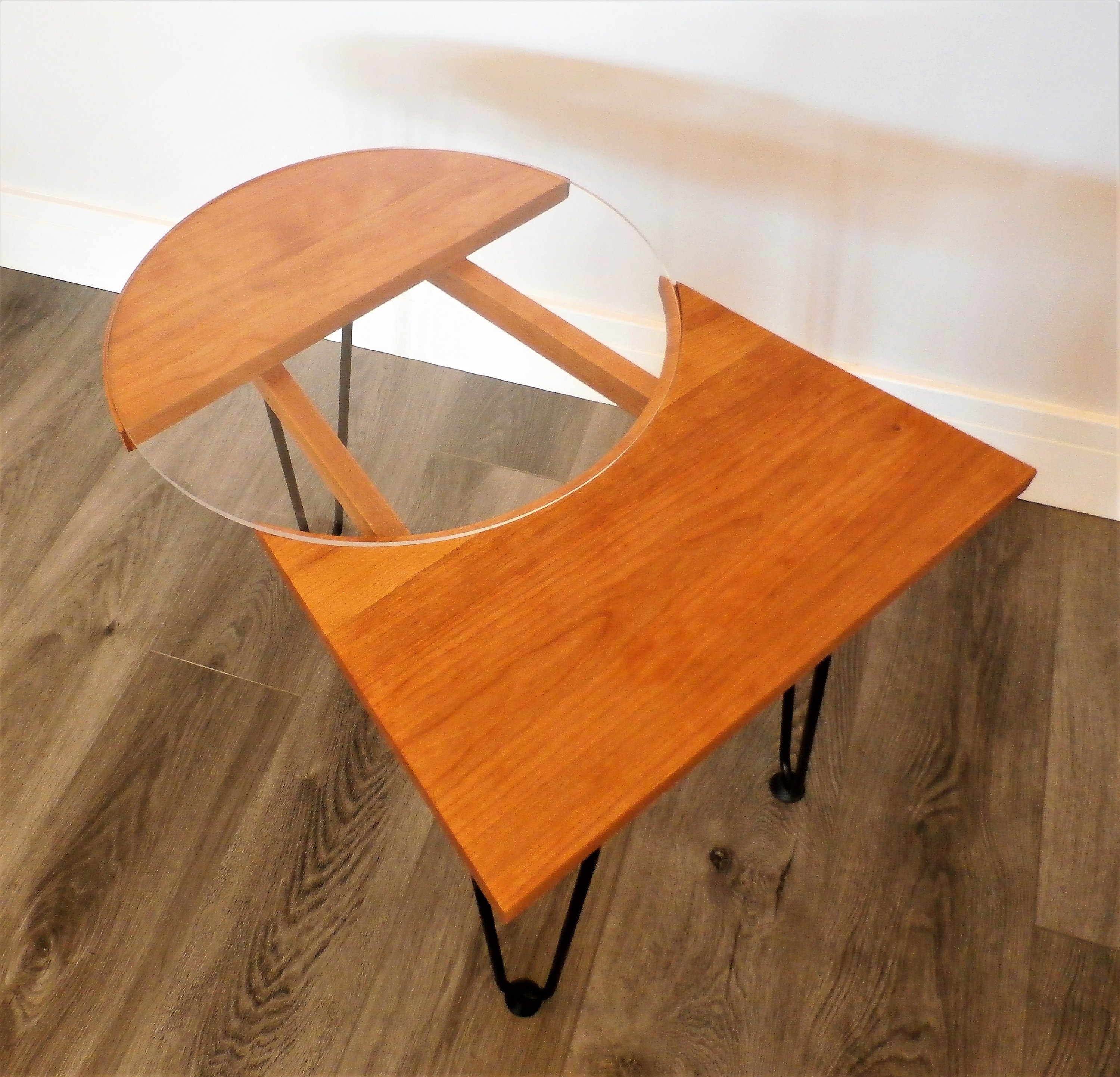 Furniture Mid Century End Table Table Wood Work Wood Etsy