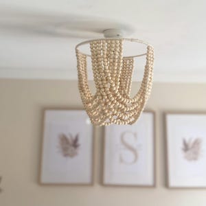 Wasserfall Holz Perlen Light Shade