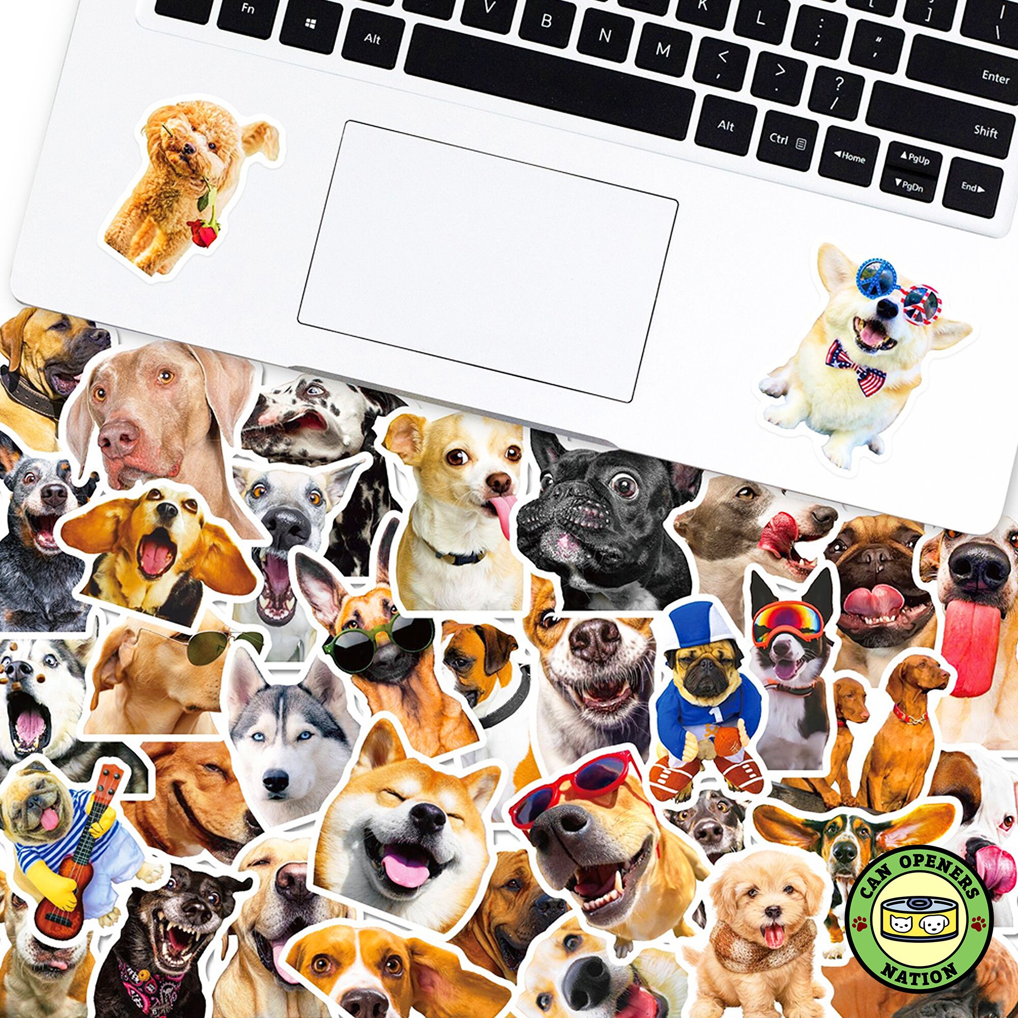 50 PCS Funny MEME DOGS Stickers, Puppy Cute Vinyl Waterproof Decals ...