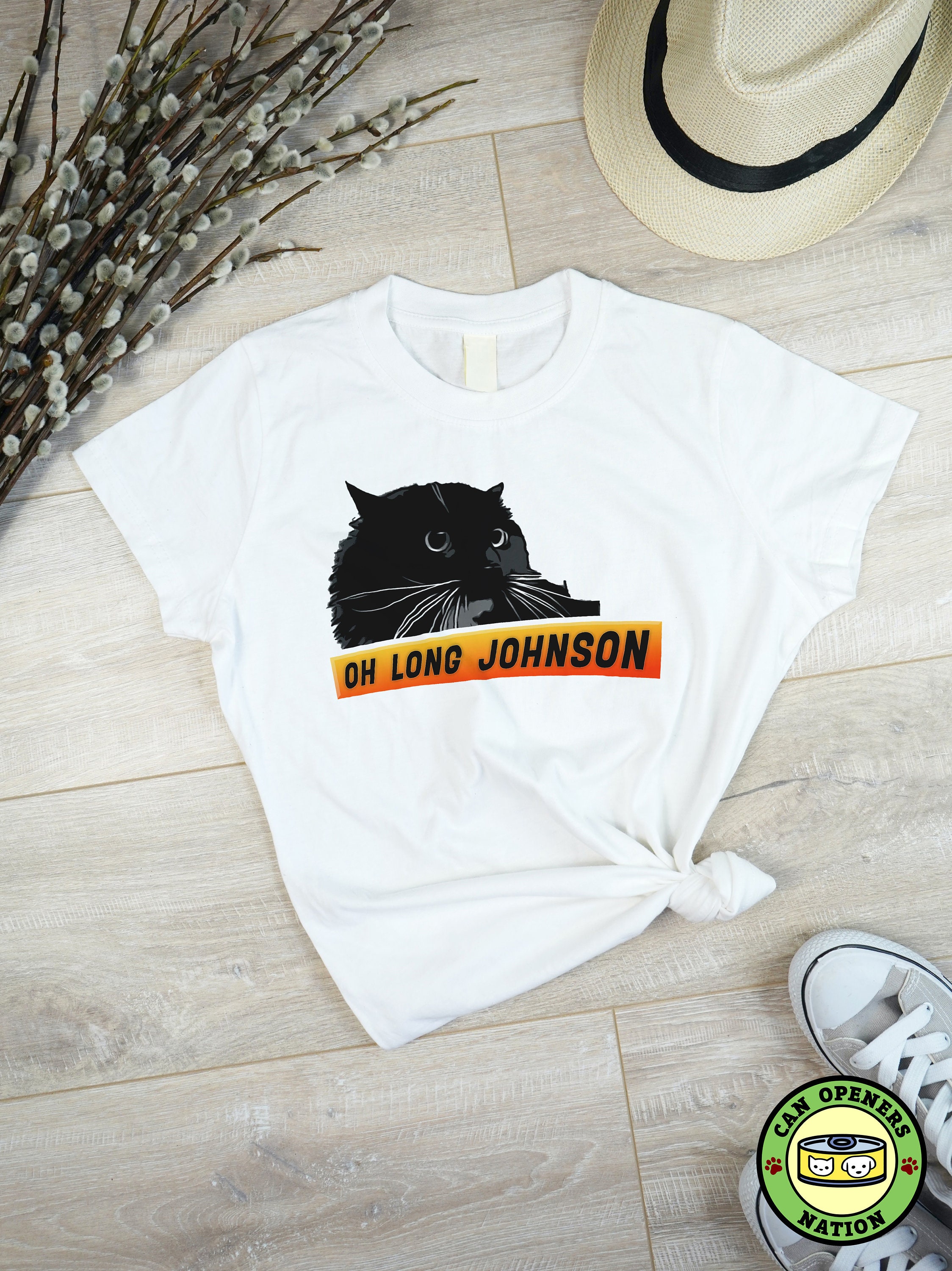 Oh Long Johnson Cat Retro Vintage Gift' Men's T-Shirt