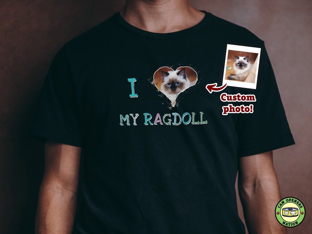 Custom Ragdoll Cat Shirt for Women, Personalized Cat T-shirt Gift for ...