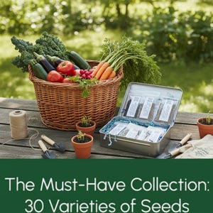 Saatgut-Set für alte Gemüsesorten | 30 Sorten, gentechnikfrei, Garten-Starterset