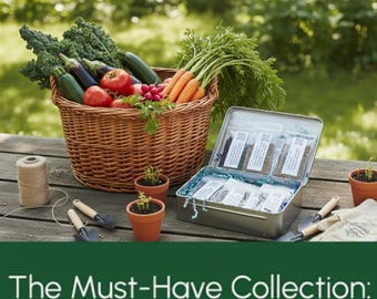Heirloom Vegetable Seed Kit | 30 Varieties Non-GMO Garden Starter Pack