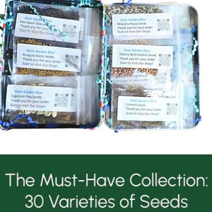 The Complete Vegetable Garden Kit, 30 Premium Seeds30 Varieties of Seeds, Garden Gift Set, Heirloom Vegetable Seeds, Vegetable Seed Kit