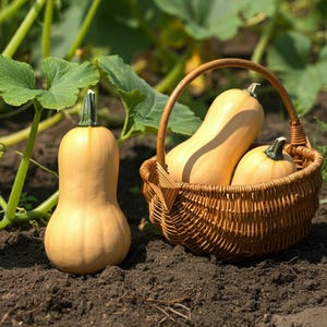 Waltham Butternut Winterkürbis-Erbstücksamen, Kürbis mit nussigem Geschmack, offener bestäubter Kürbis, süße Butternuss, einfach zu züchtender Kürbis, cremiger Kürbis