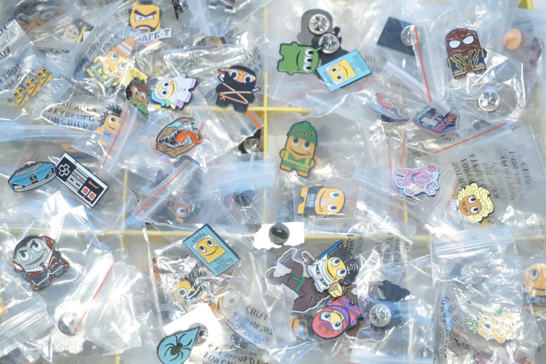 Amazon Peccy Bulk Lot of 10 Employee Vest Pins *PLUS 2 Bonus Pins* - Etsy