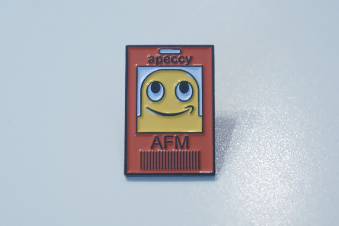 Amazon Peccy AFM Red Badge Employee Vest Pin NEW Etsy