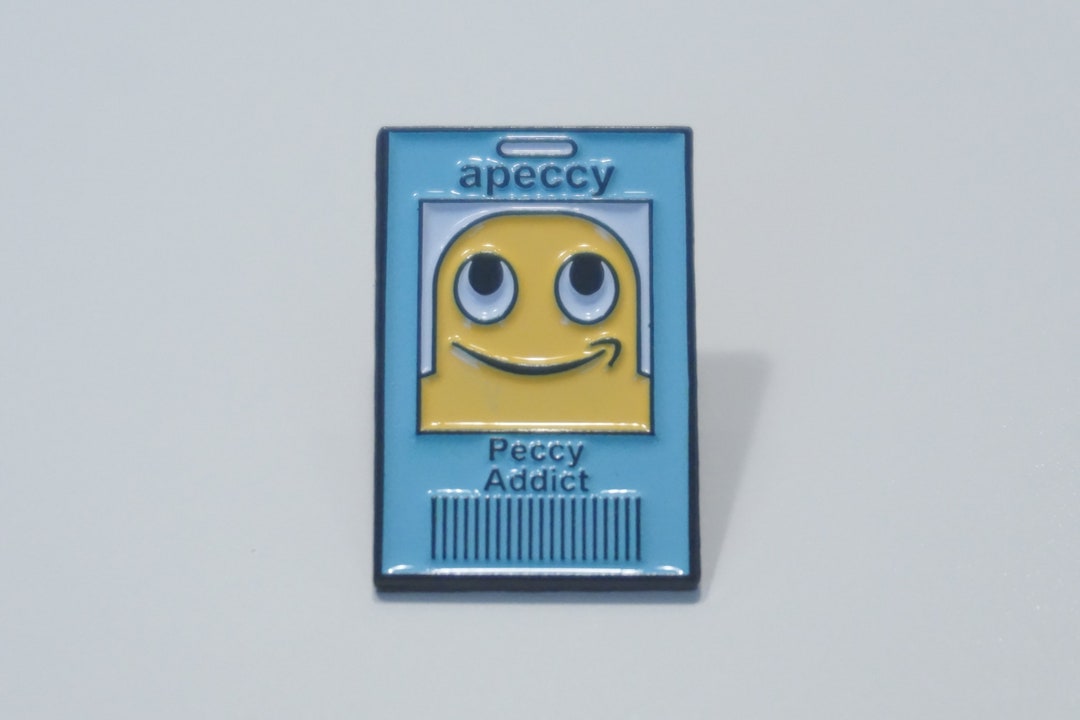 Amazon Peccy Employee Pin peccy Adicct Blue Badge Etsy