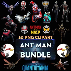 Ant-Man PNG BUNDLE | Printable 50 Png Pack | Ant-man and the Wasp Clipart | Instant Download | Transparent Backgrounds
