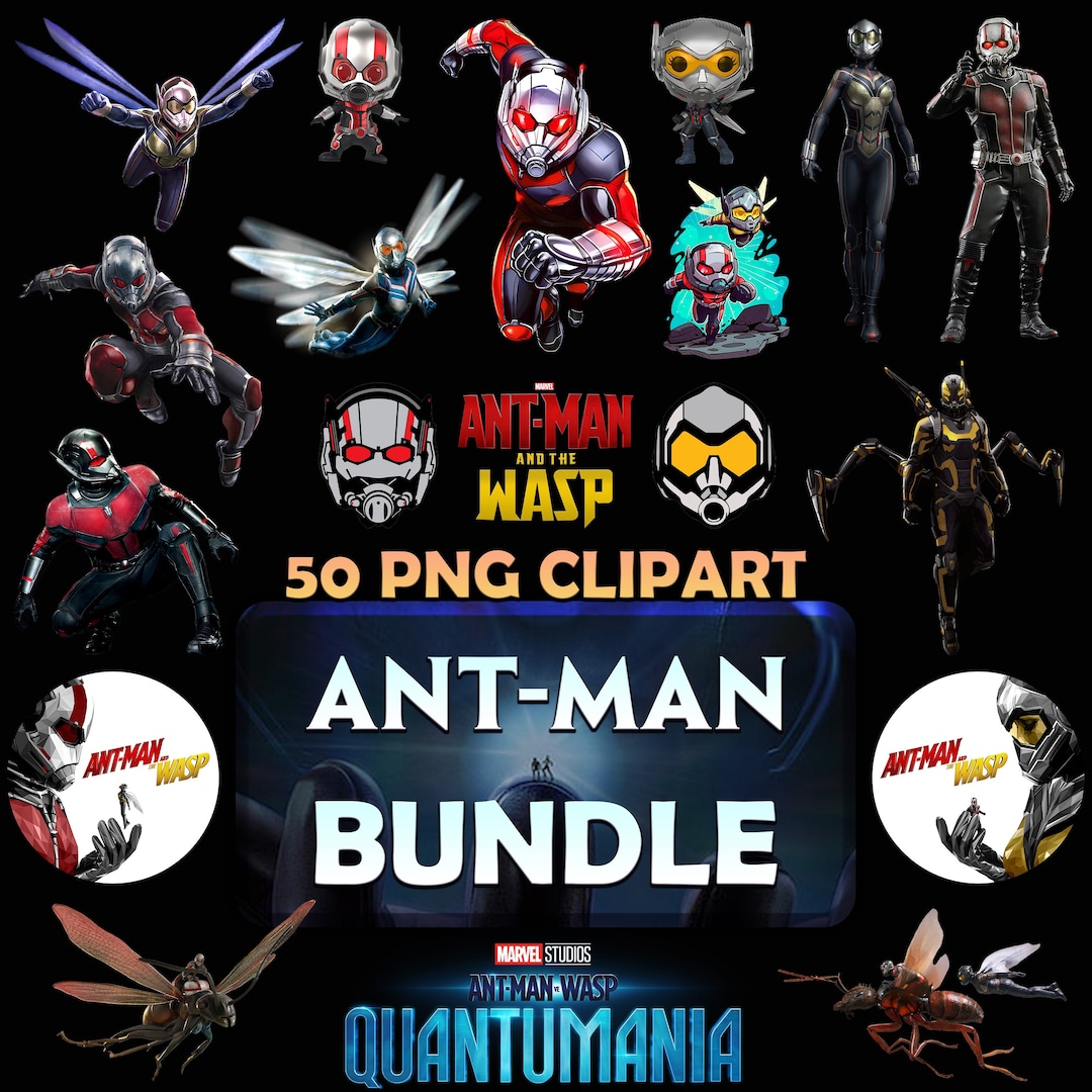 Ant-man PNG BUNDLE Printable 50 Png Pack Ant-man and the Wasp Clipart ...