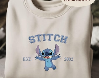 Sweat-shirt avec points brodés, sweat-shirt Disney dessin animé, sweat à capuche assorti pour les amis de la famille