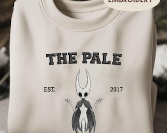 Embroidered The Pale Sweatshirt, Hollow Knight Silksong Crewneck, Indie Gamer Tee