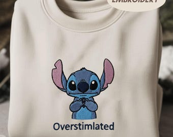 Sweat-shirt avec points brodés, sweat-shirt Disney dessin animé, sweat à capuche assorti pour les amis de la famille