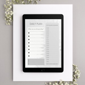 Gray Watercolor Planner + Motivational Quotes - 2023 Monthly Planner - Daily Planner - Printable Digital Planner and Calendar