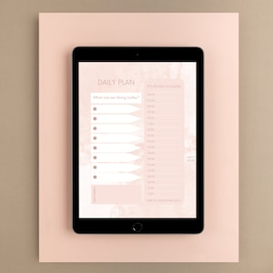 Pink Watercolor Planner + Motivational Quotes - 2023 Monthly Planner - Daily Planner - Printable Digital Planner and Calendar