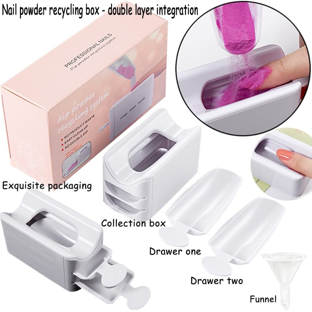 Dip Powder Recycling Tray System Dip Case Nail Dip Container Etsy