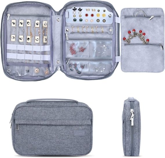 Abase Travel Jewelry Organizer Bag Portable Jewelry Storage 