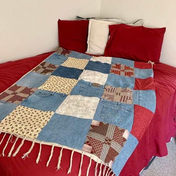 Blue Jean Quilt Etsy