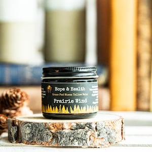 Buffalo Tallow Balm Ultra Hydrating Handcrafted Lotion Beeswax Salve for Sensitive and Dry Skin Prairie Wind