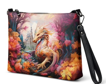 Dragon bag, Crossbody bag, Fantasy gift, Small Bag, Fantasy bag, Handbag, Shoulder bag women, Wrist bag, Vegan-friendly, Colorful, Trendy