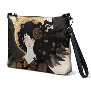 Sac gothique, sac Angel, sac à bandoulière, petit sac, sac imprimé, sac à bandoulière pour femme, sac décontracté, sac à main, sac anime, sac emo, sac de poignet