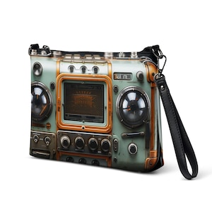 Crossbody bag, Steampunk bag, Small Bag, Handbag, Shoulder bag for women, Casual bag, Wrist bag, Cyberpunk bag, Vegan bag, Gift to geeks