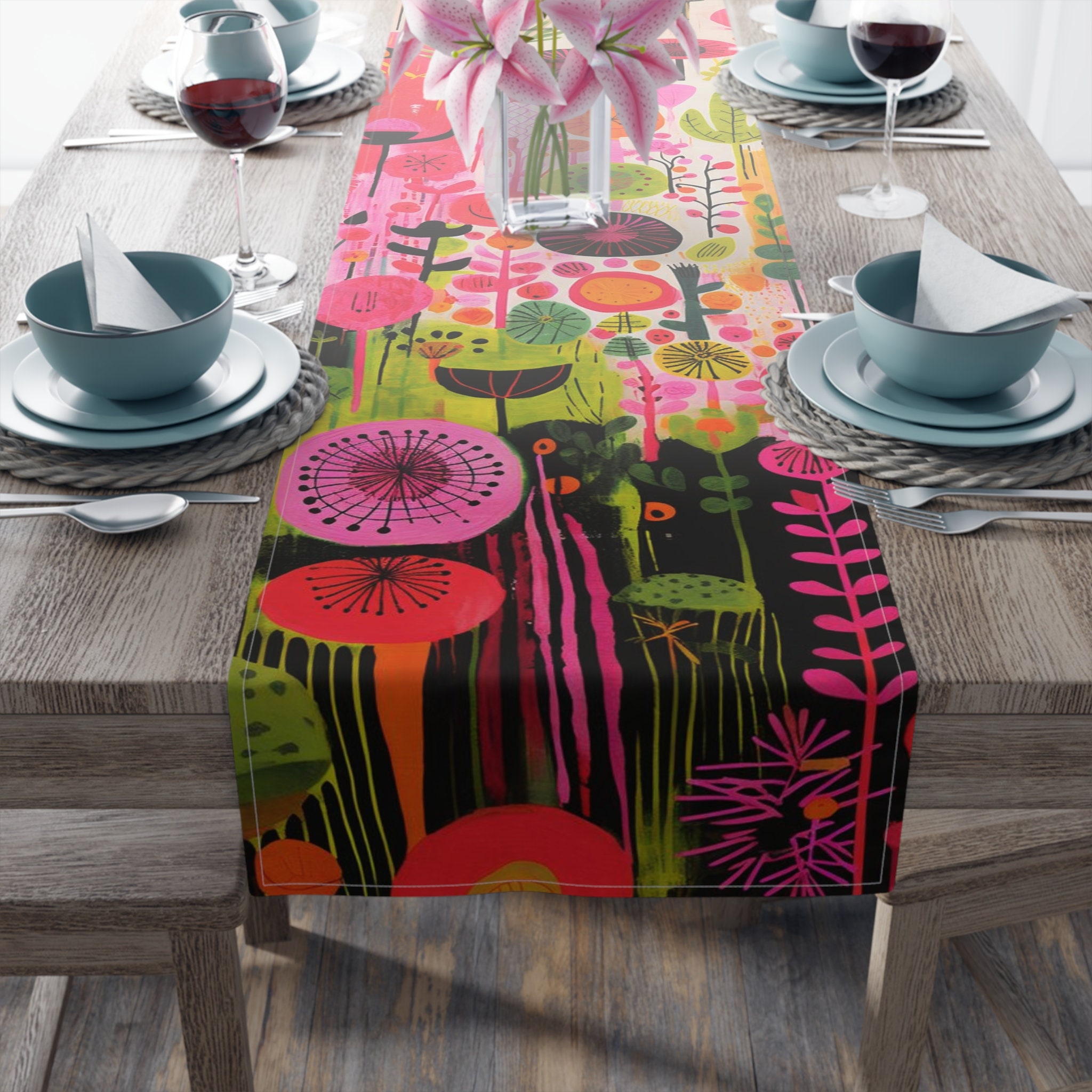 Assorted Table Runners Colorful Table Runner, Floral Table Runner, Spring Table Runner, Boho ...
