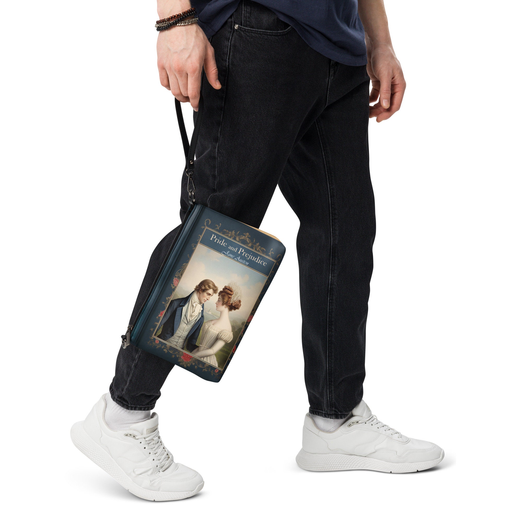Pride And Prejudice Shoulder Bag - Book Lover Gift Tote With Classic Novel Art