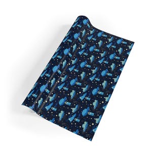 Doctor Who Gifts, Tardis wrap paper, Christmas gift wrapping, Gift wrapping paper, Sci Fi gift, Whovian gift, Geek gift, Wrap paper roll image 5